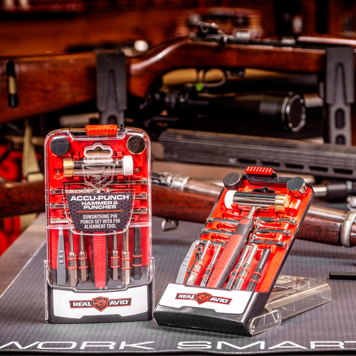 Real Avid - Accu-Punch Set with Hammer - 17 Pieces - Steel - AVHPS