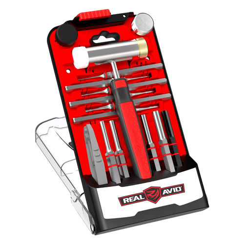 Real Avid - Accu-Punch Set with Hammer - 17 Pieces - Steel - AVHPS