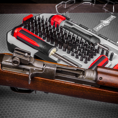 Real Avid - Zestaw śrubokrętów rusznikarskich Gunsmith Driver Master Set - 83 bity - AVSTDMS