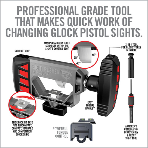 Real Avid - Sight Pusher for Glock - AVGLOCKSP