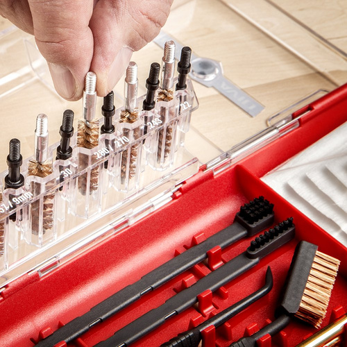 Real Avid - Mata rusznikarska z zestawem narzędzi Master Cleaning Station Universal - 43x16" - Czarna - AVMCS-U