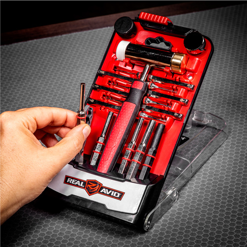 Real Avid - Accu-Punch Set with Hammer - 17 Pieces - Steel - AVHPS