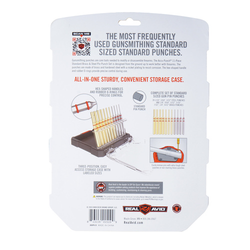 Real Avid - Accu-Punch Set - 11 Pieces - Steel/Brass - AVAPK-B