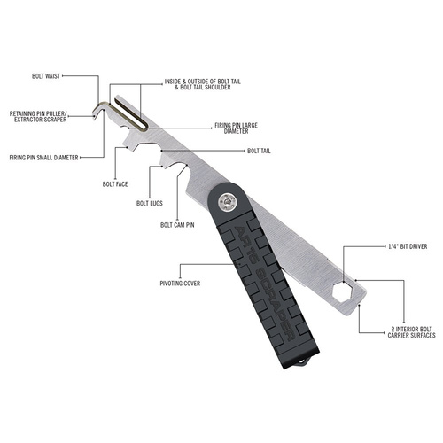 Real Avid - Skrobak do czyszczenia broni AR-15 Scraper™ - AVAR15S