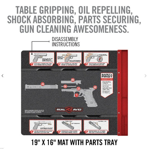 Real Avid - Mata do czyszczenia pistoletu Glock Smart Mat® - AVGLOCKSM