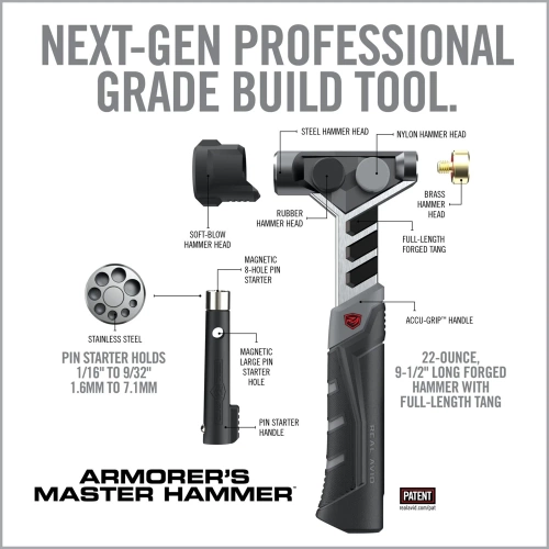 Real Avid - Zestaw narzędzi Armorer’s Master Hammer and Accu-Punch Standard Pin Punch Set - AVAMHAPS