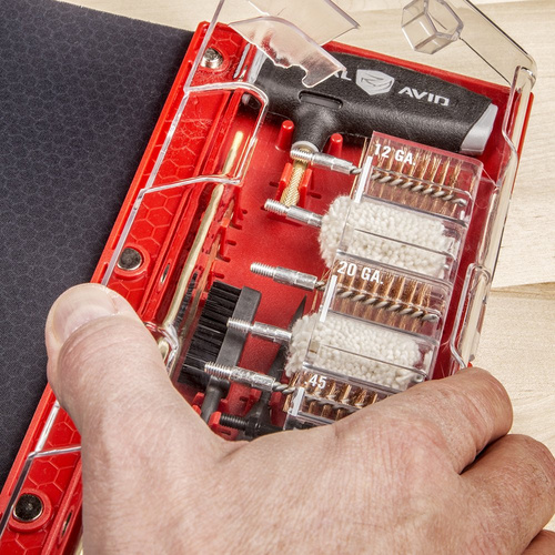 Real Avid - Mata rusznikarska z zestawem narzędzi Master Cleaning Station Universal - 43x16" - Czarna - AVMCS-U