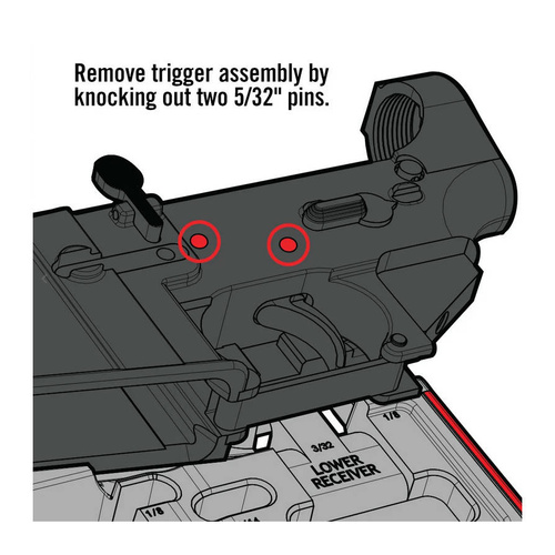 Real Avid - Gunsmithing Block AR-15 Master Bench Block - AVAR15MBB