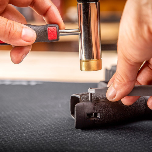 Real Avid - Zestaw wybijaków z młotkiem Accu-Punch™ Hammer with Brass & Steel Pin Punch Set - AVHPS-B