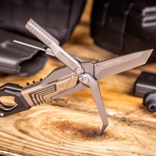 Real Avid - Gun Multitool The Pistol Tool - 19 Functions - Brown - AVPSTL